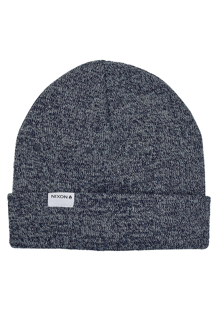 Logan Beanie Navy Heather View 1