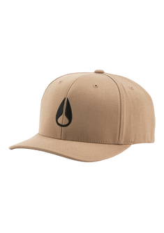 Wings Snapback Hat Khaki Black