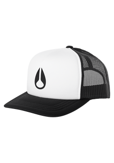 Byron Foam Trucker Hat White Black