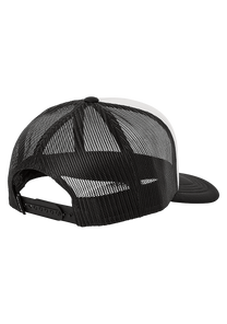 Byron Foam Trucker Hat White Black View 2