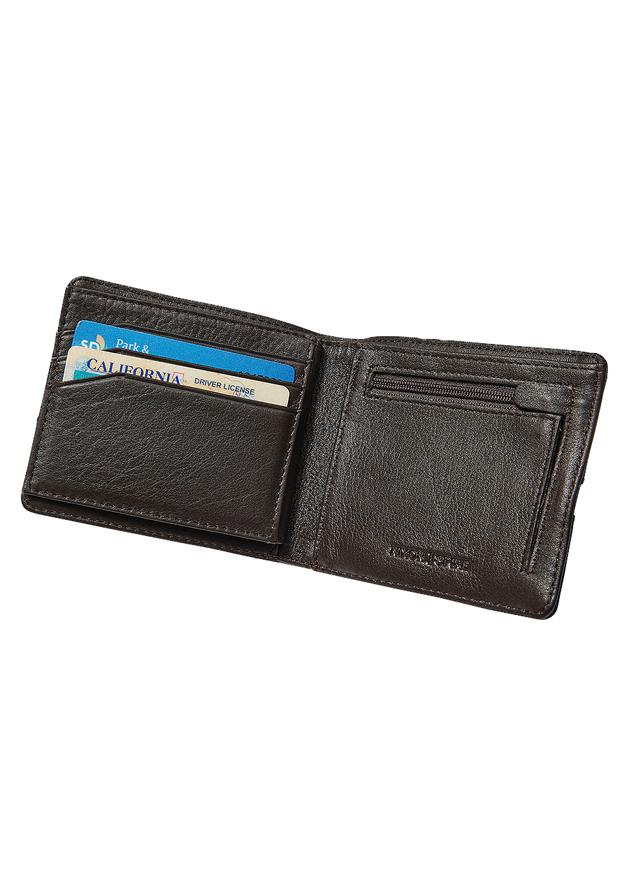 Spire Ii Bi Fold Wallet Brown View 3