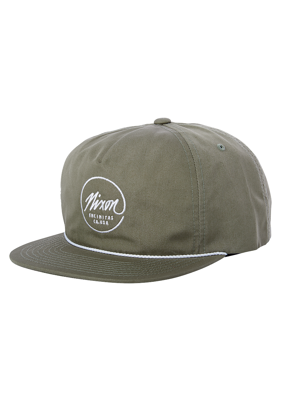 Sessions Snapback Hat Olive View 1