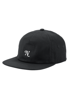 Yorker Snapback Hat Black