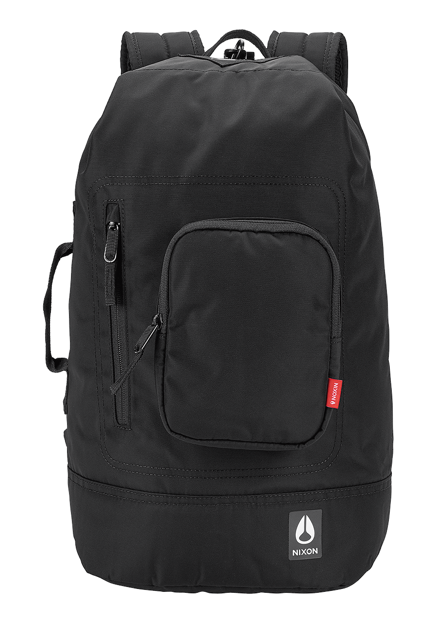 Origami Backpack All Black Nylon View 1