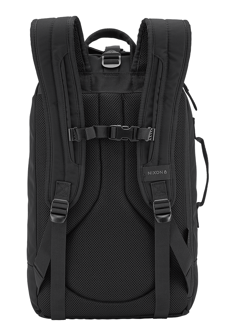 Origami Backpack All Black Nylon View 2