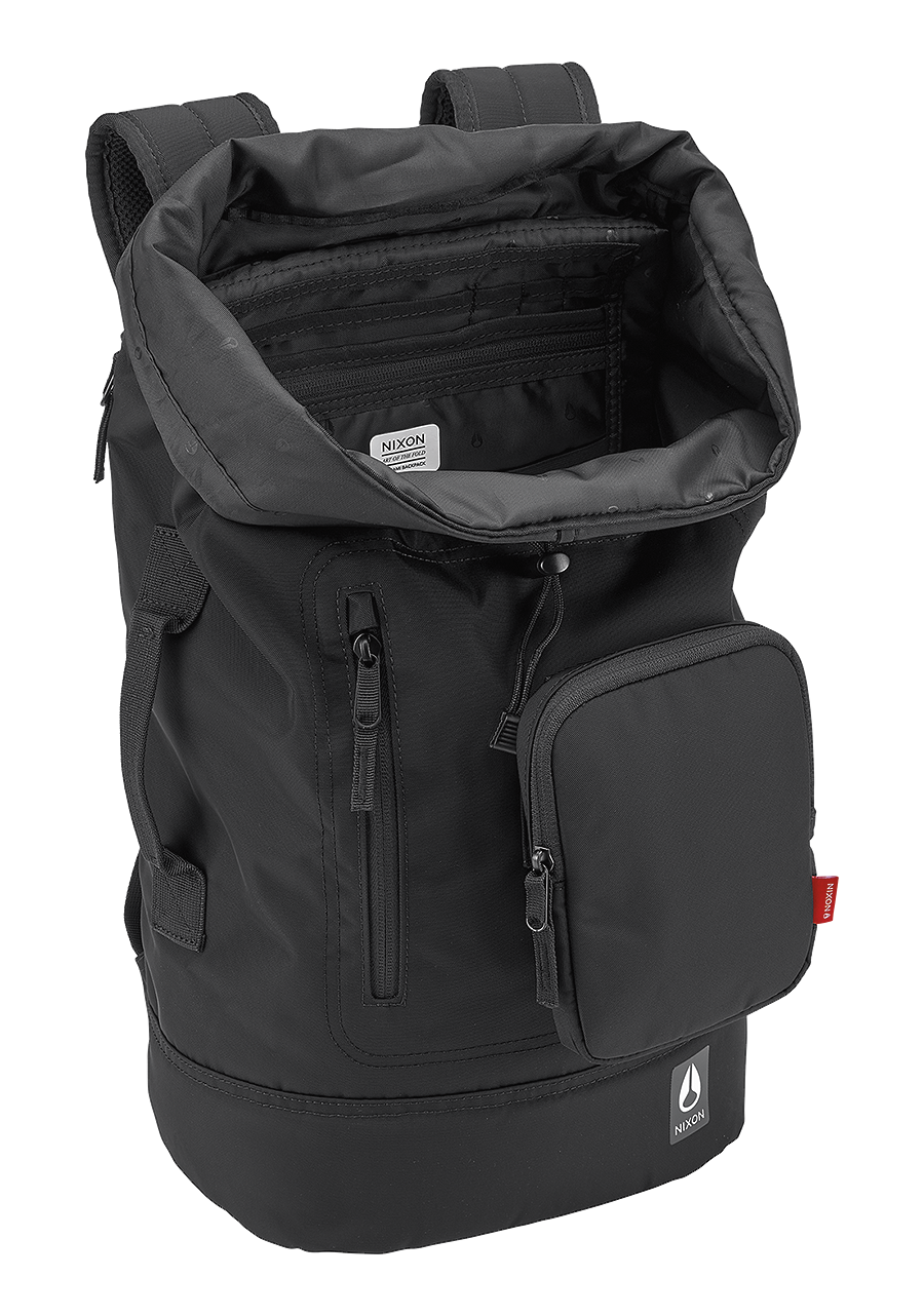 Origami Backpack All Black Nylon View 3