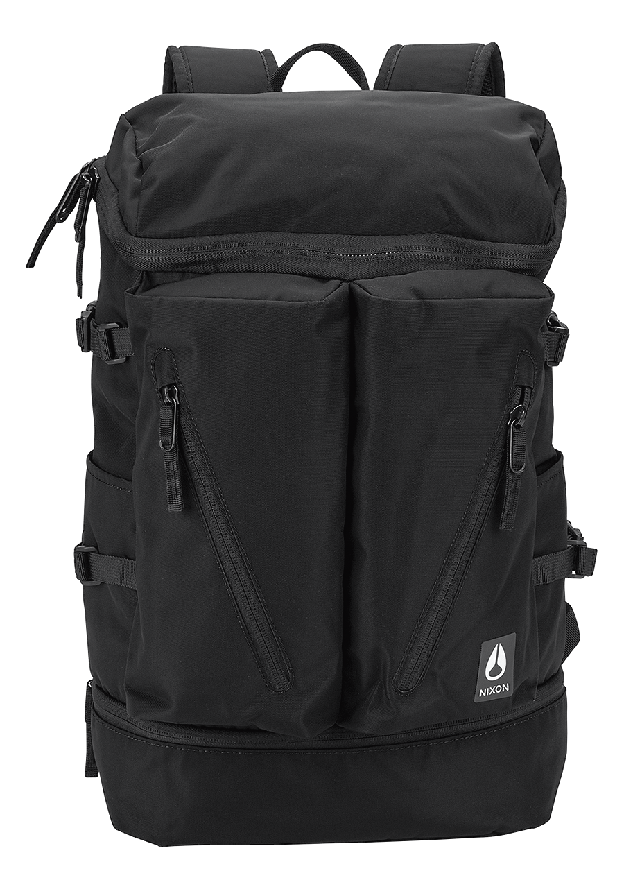 Scripps Backpack All Black Nylon View 1
