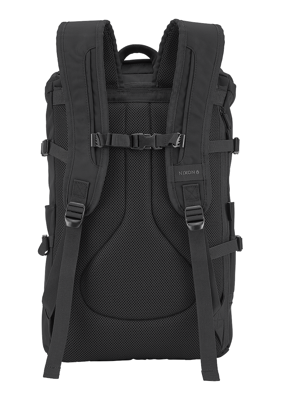 Scripps Backpack All Black Nylon View 2
