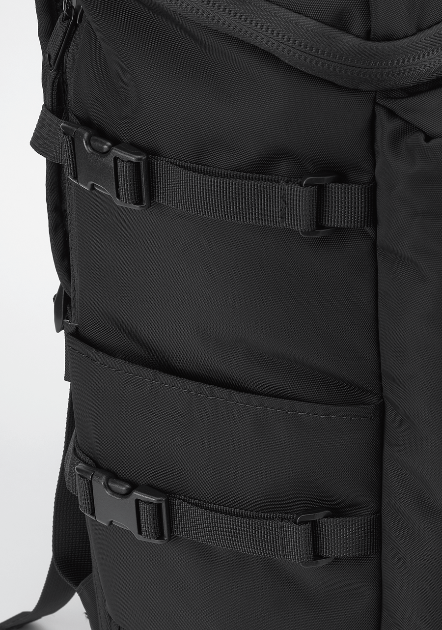 Scripps Backpack All Black Nylon View 5