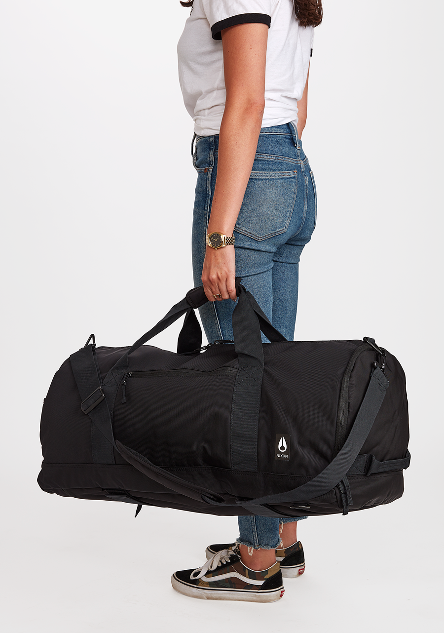 Pipes 45L Duffle All Black Nylon View 8