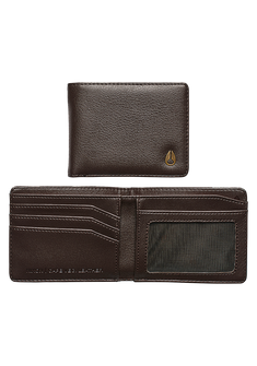 Cape Vegan Leather Wallet - Brown