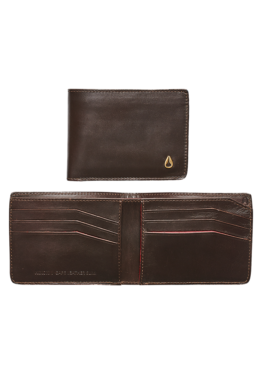 Cape Leather Slim Wallet Brown View 1