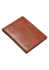 Rico Slim Card Wallet Saddle View 1