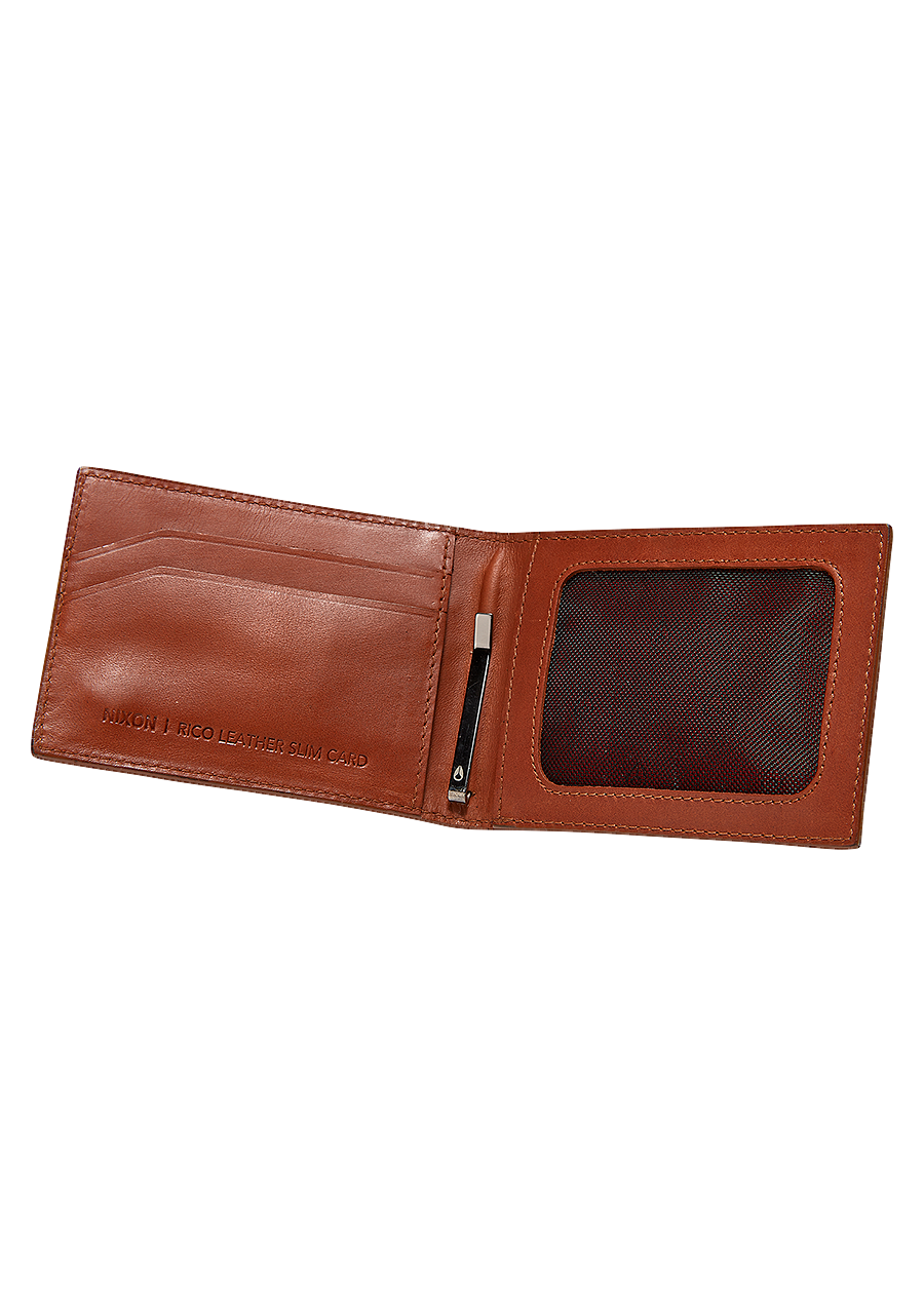 Rico Slim Card Wallet Saddle View 2