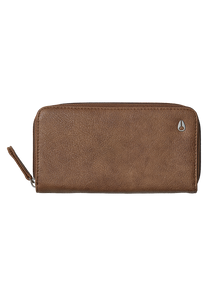 Tree Hugger Veg Leather Large Wallet Brown Wash View 1