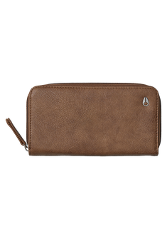 Tree Hugger Veg Leather Large Wallet Brown Wash