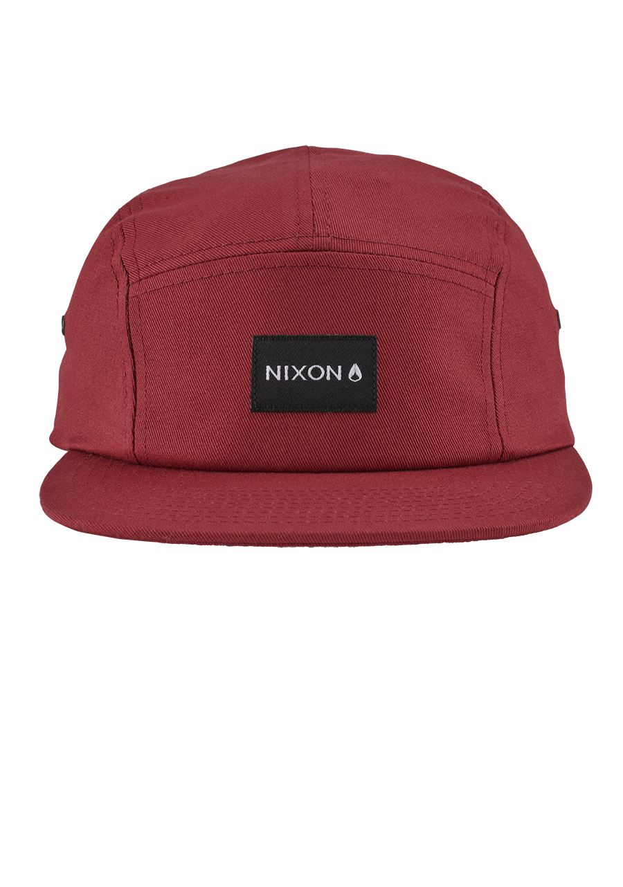 Mikey 5 Panel Hat Burgundy View 3
