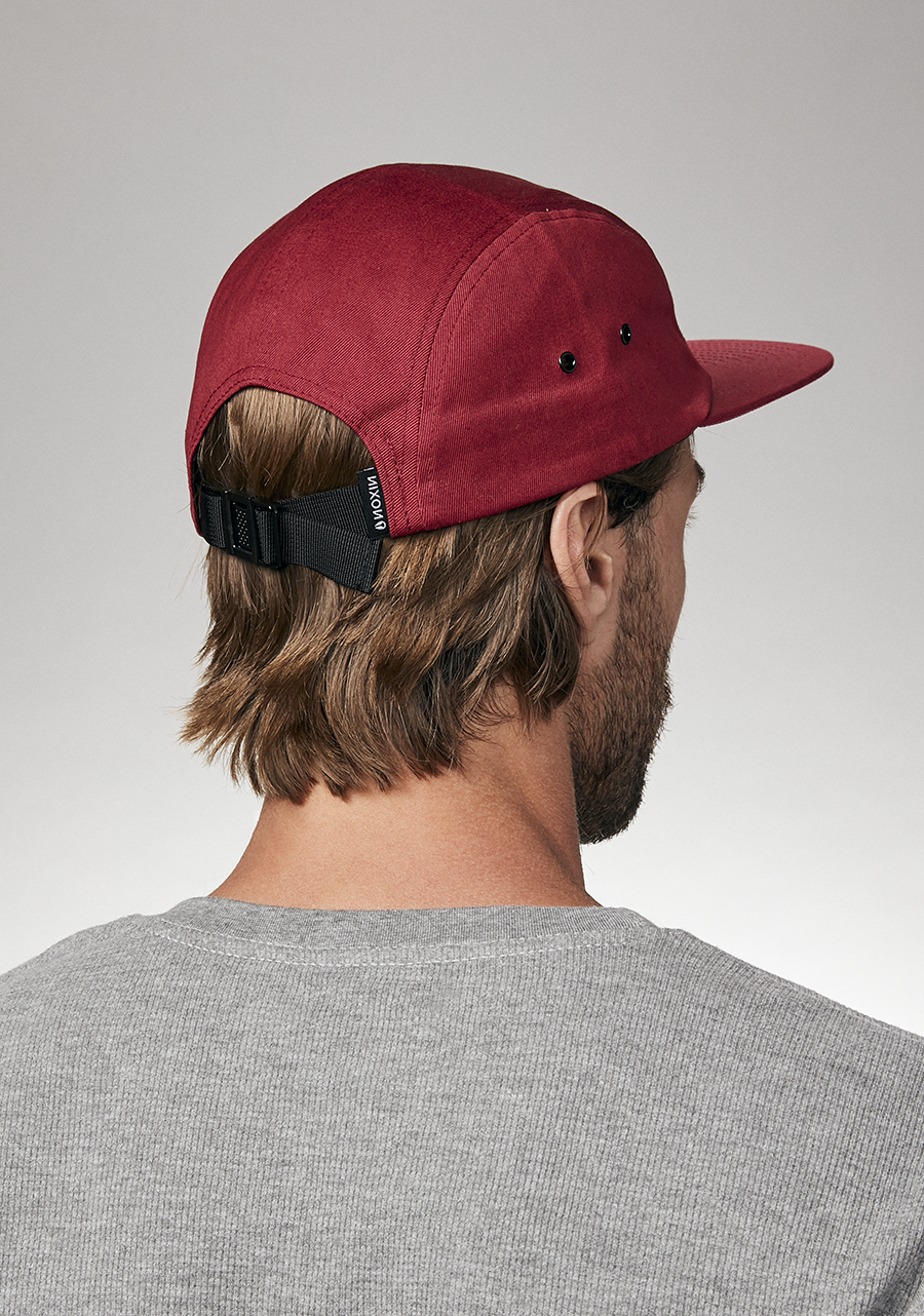 Mikey 5 Panel Hat Burgundy View 6