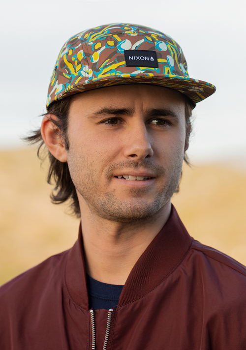 Mikey 5 Panel Hat Brown Multi