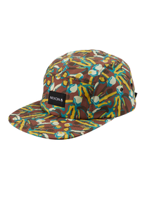 Mikey 5 Panel Hat Brown Multi View 1