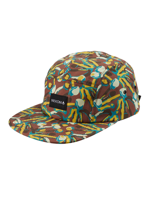 Mikey 5 Panel Hat Brown Multi