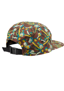 Mikey 5 Panel Hat Brown Multi View 2