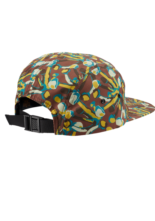 Mikey 5 Panel Hat Brown Multi