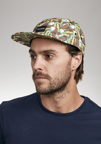 Mikey 5 Panel Hat Brown Multi View 5