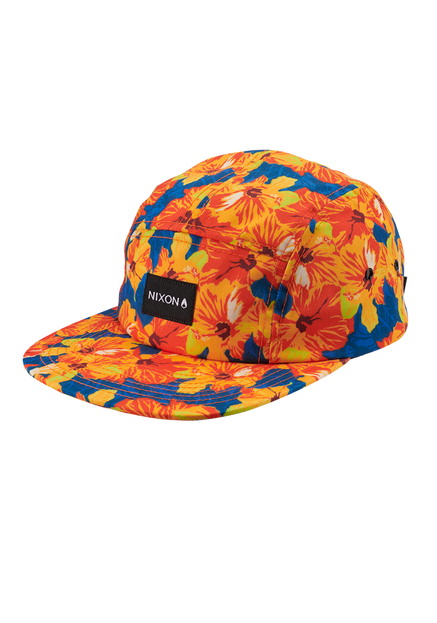 Mikey 5 Panel Hat Orange Multi View 1