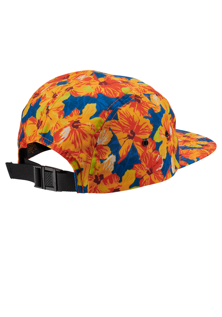 Mikey 5 Panel Hat Orange Multi View 2
