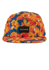 Mikey 5 Panel Hat Orange Multi View 3