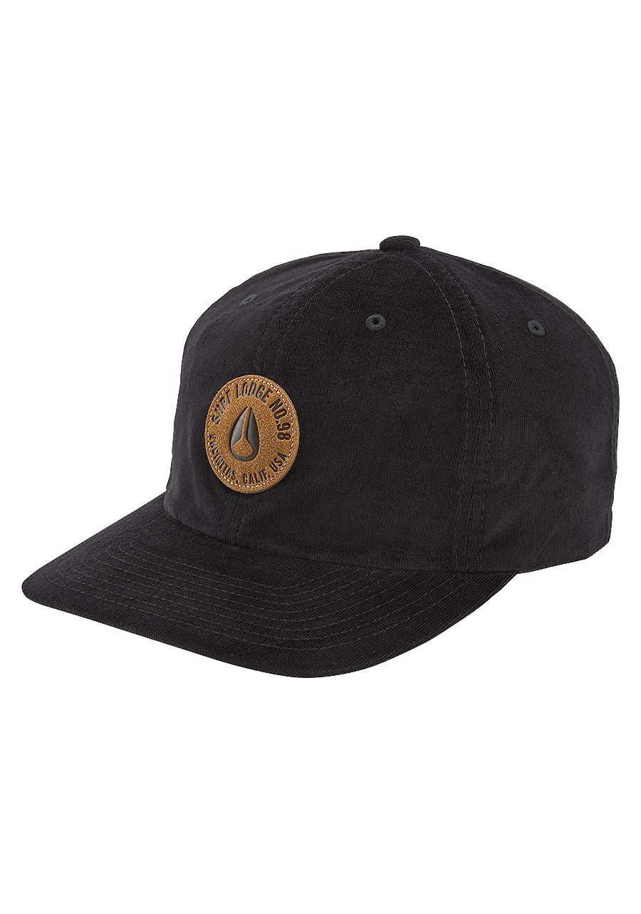 Seaside Corduroy Hat Black View 1