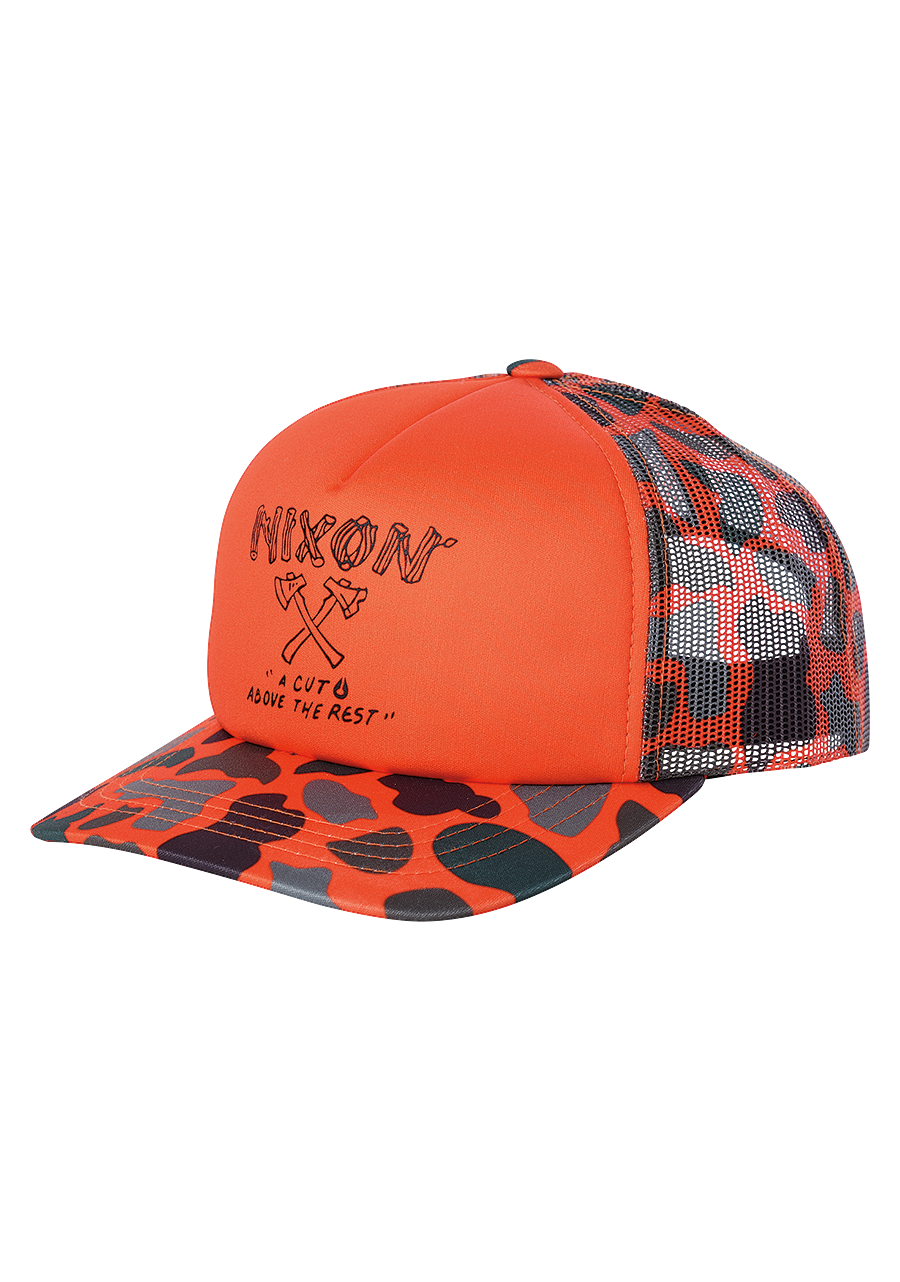 Good Times Trucker Hat Orange View 1