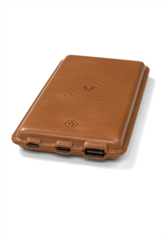 Wireless Charging Powerbank Brown