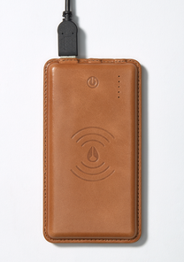Wireless Charging Powerbank Brown View 2