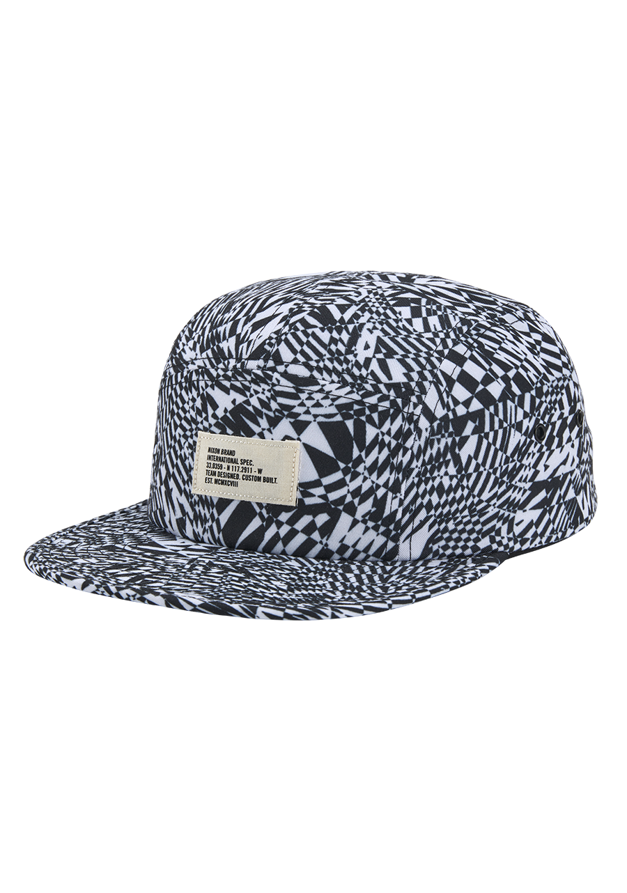 Miguel Strapback Hat Black Digi Glitch View 1