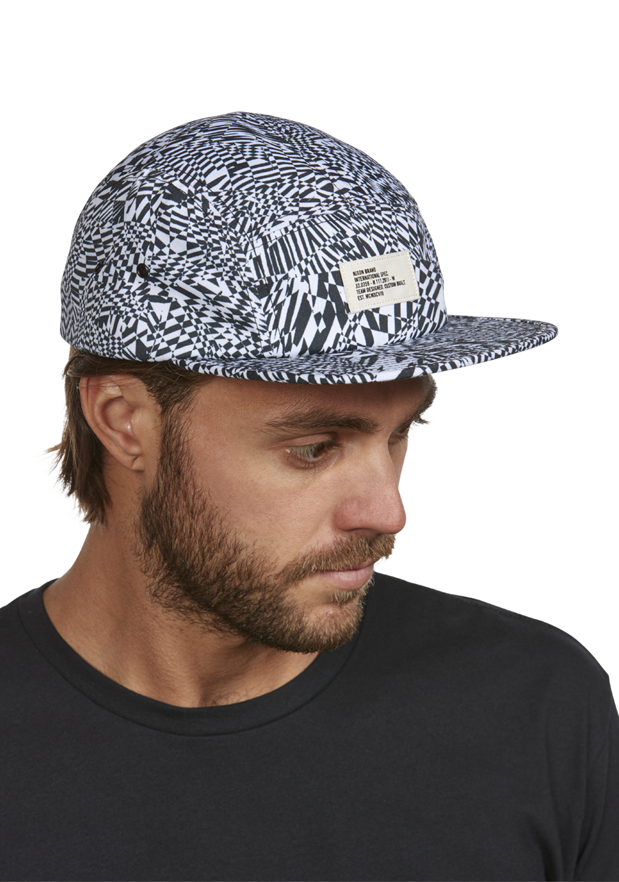 Miguel Strapback Hat Black Digi Glitch View 6