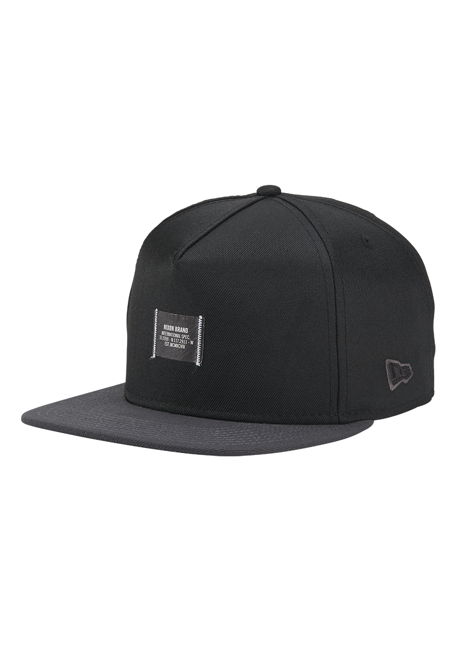 Society Snapback Hat Black Charcoal View 1