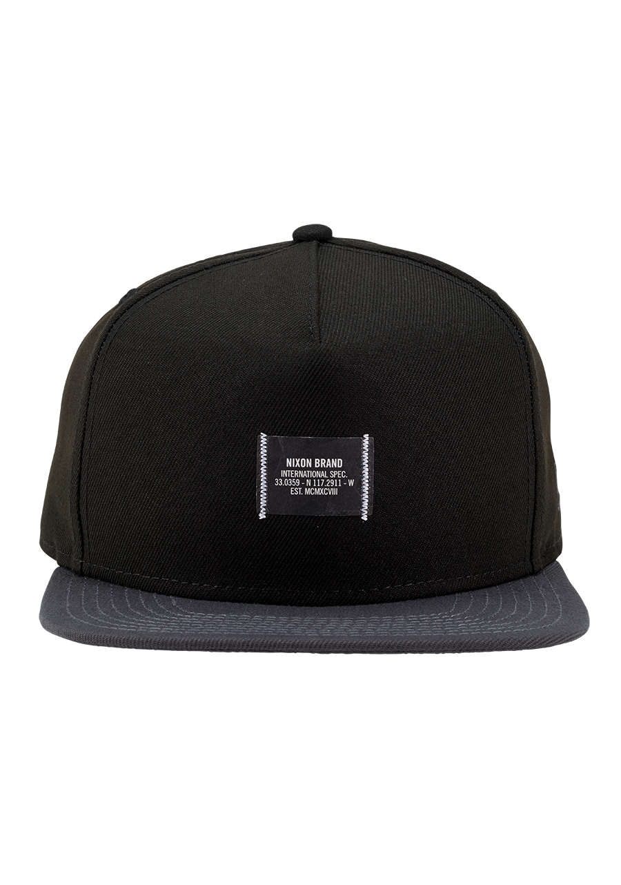 Society Snapback Hat Black Charcoal View 3