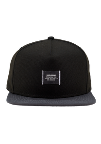 Society Snapback Hat Black Charcoal View 3