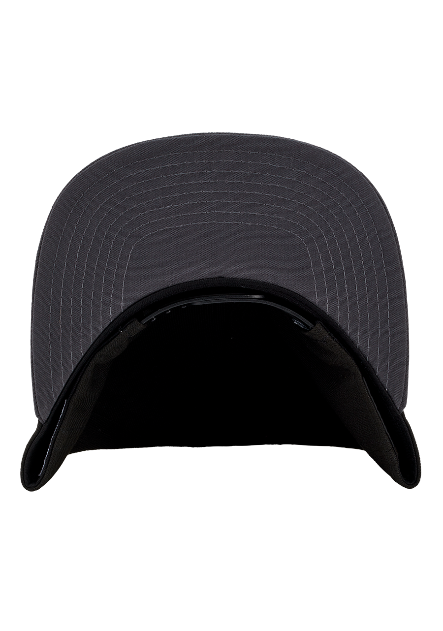 Society Snapback Hat Black Charcoal View 4