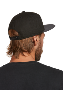 Society Snapback Hat Black Charcoal View 7