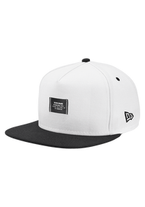 Society Snapback Hat White Black View 1