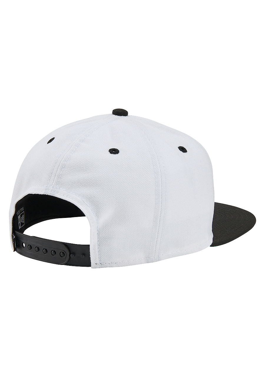 Society Snapback Hat White Black View 2
