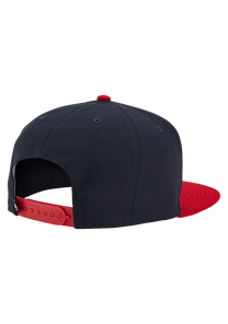 Society Snapback Hat Navy Red View 2