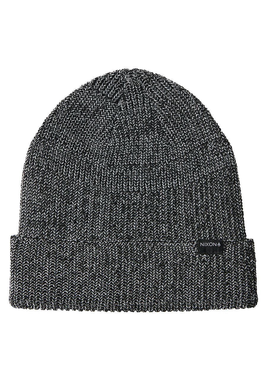 Thomas Beanie Black Gray View 1