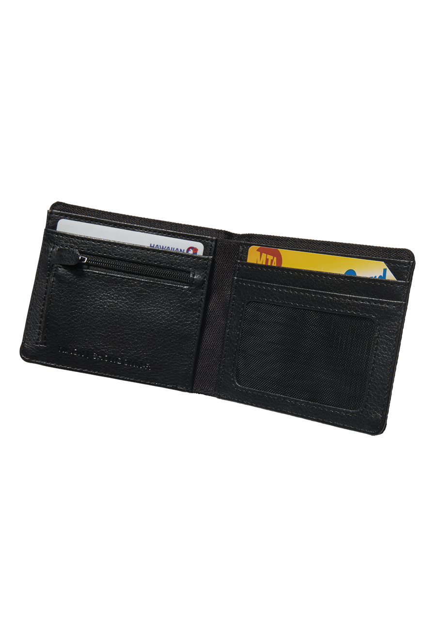 Showdown R Bi Fold Zip Wallet Black View 2
