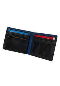Showdown R Bi Fold Zip Wallet Navy Black View 2