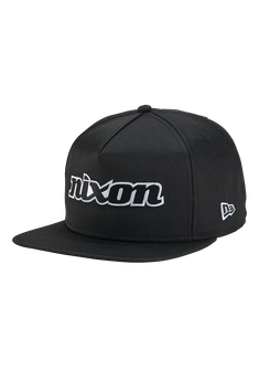 Ninetyeight Snapback Hat Black White