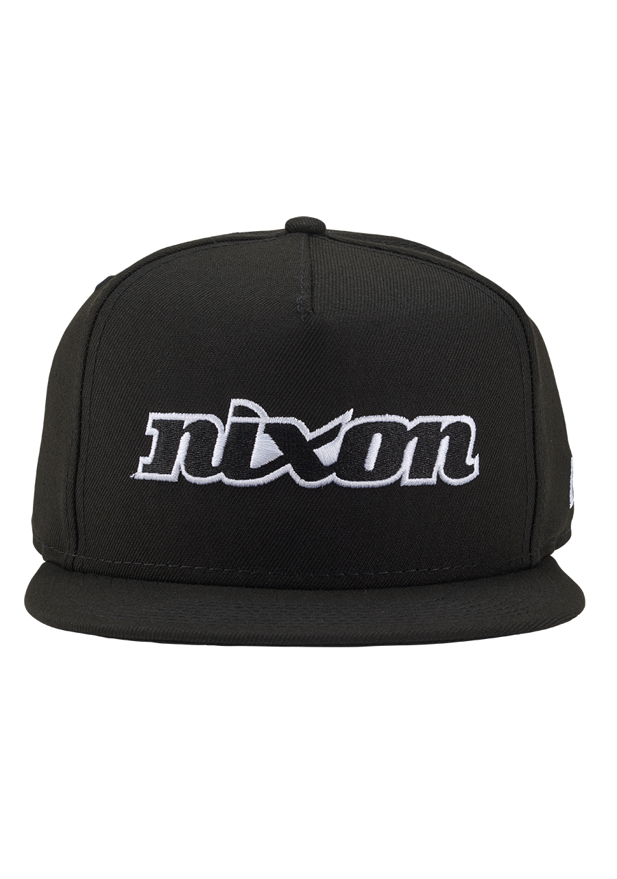 Ninetyeight Snapback Hat Black White View 3